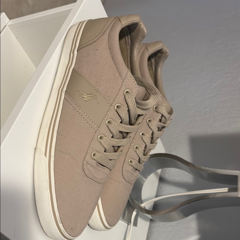 Men's Tan Polo Ralph Lauren Sneakers